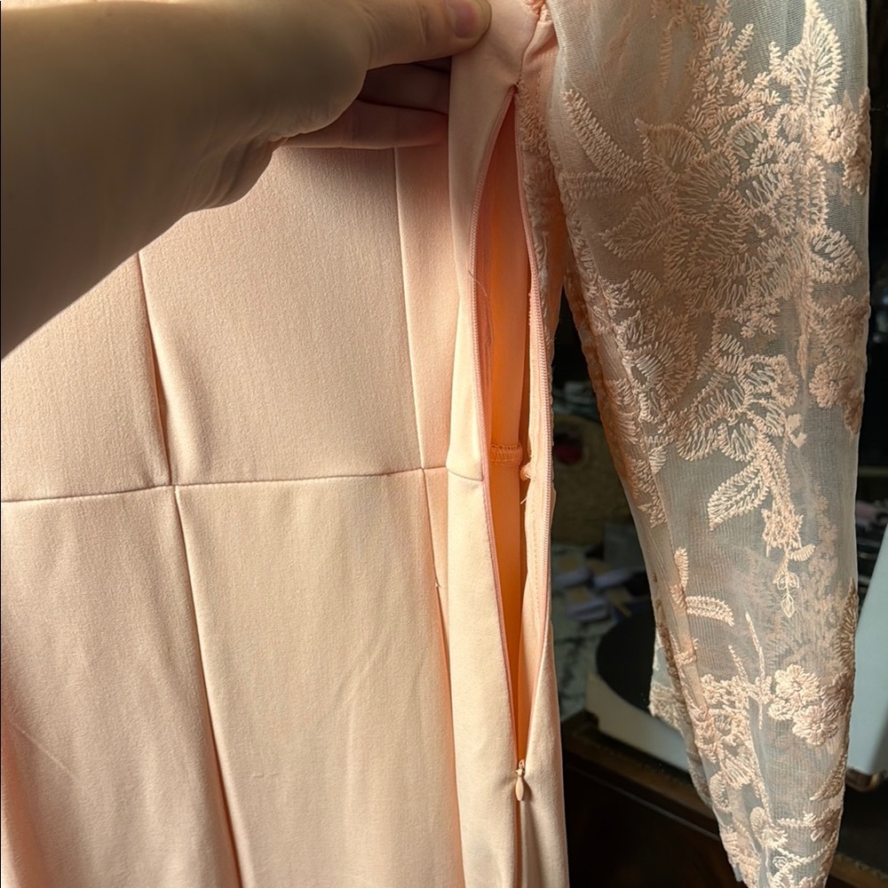 Vintage (Inspired) Pink Lace Maxi Dress - Picture 10 of 10